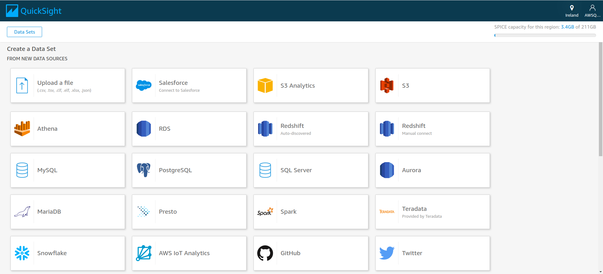 Integrating Amazon SageMaker Machine Learning models with QuickSight