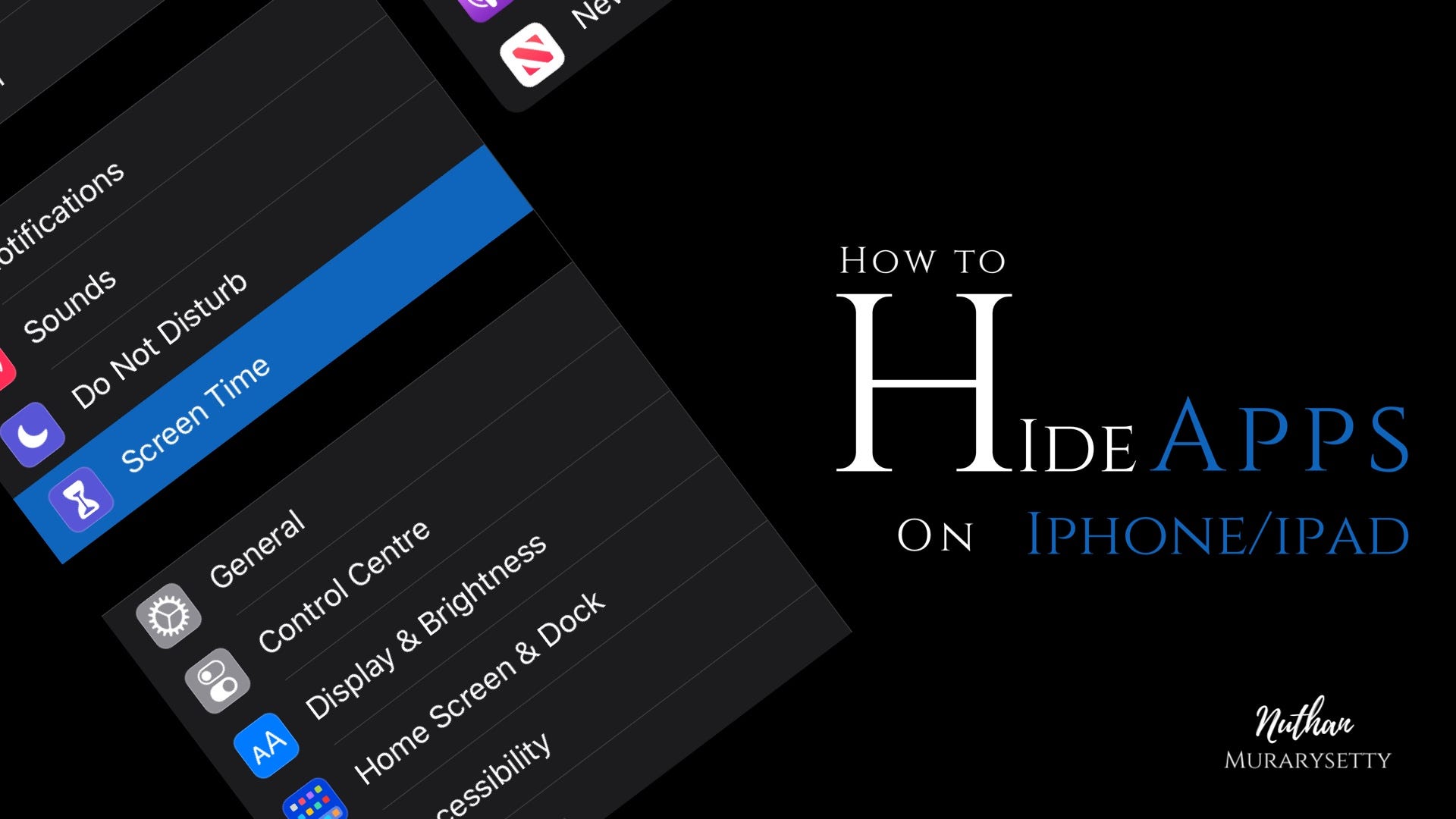 How To Hide Apps On Iphone Ipad Without Any Third Party Software By Nuthan Murarysetty Medium