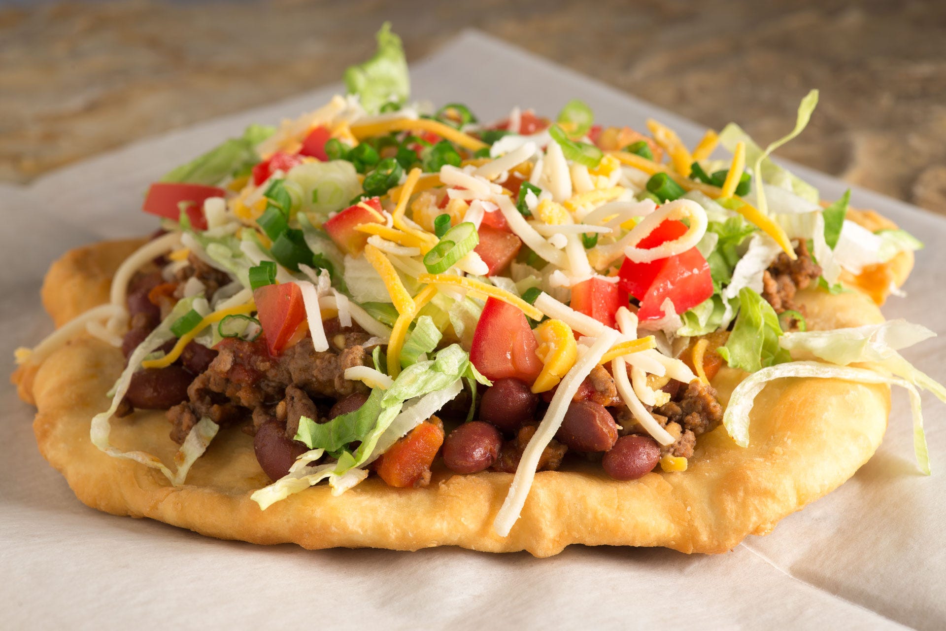 50 States & 50 Foods Arizona Navajo Taco Bread by The Food Channel