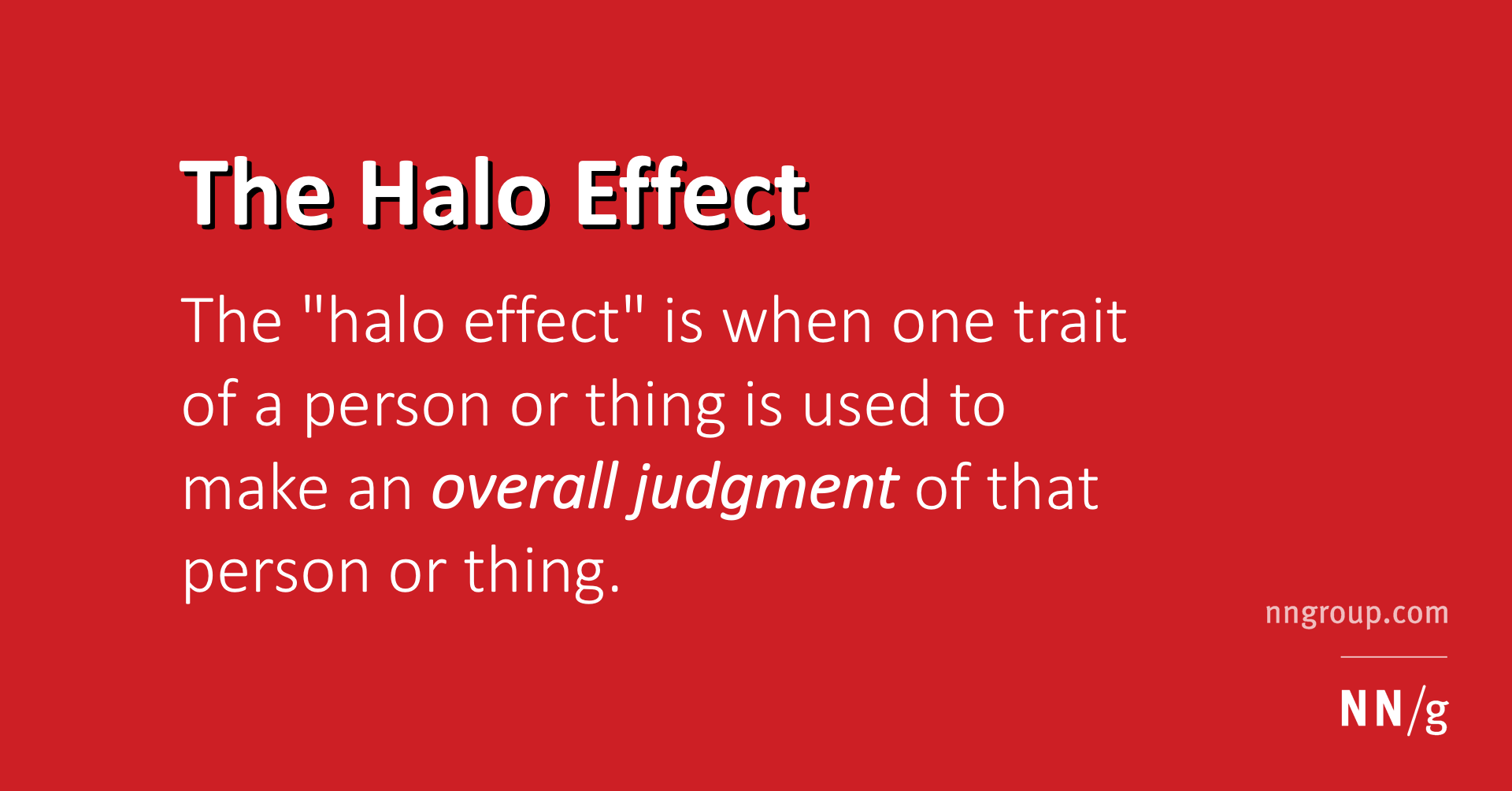 what is meant by halo effect in interviewing