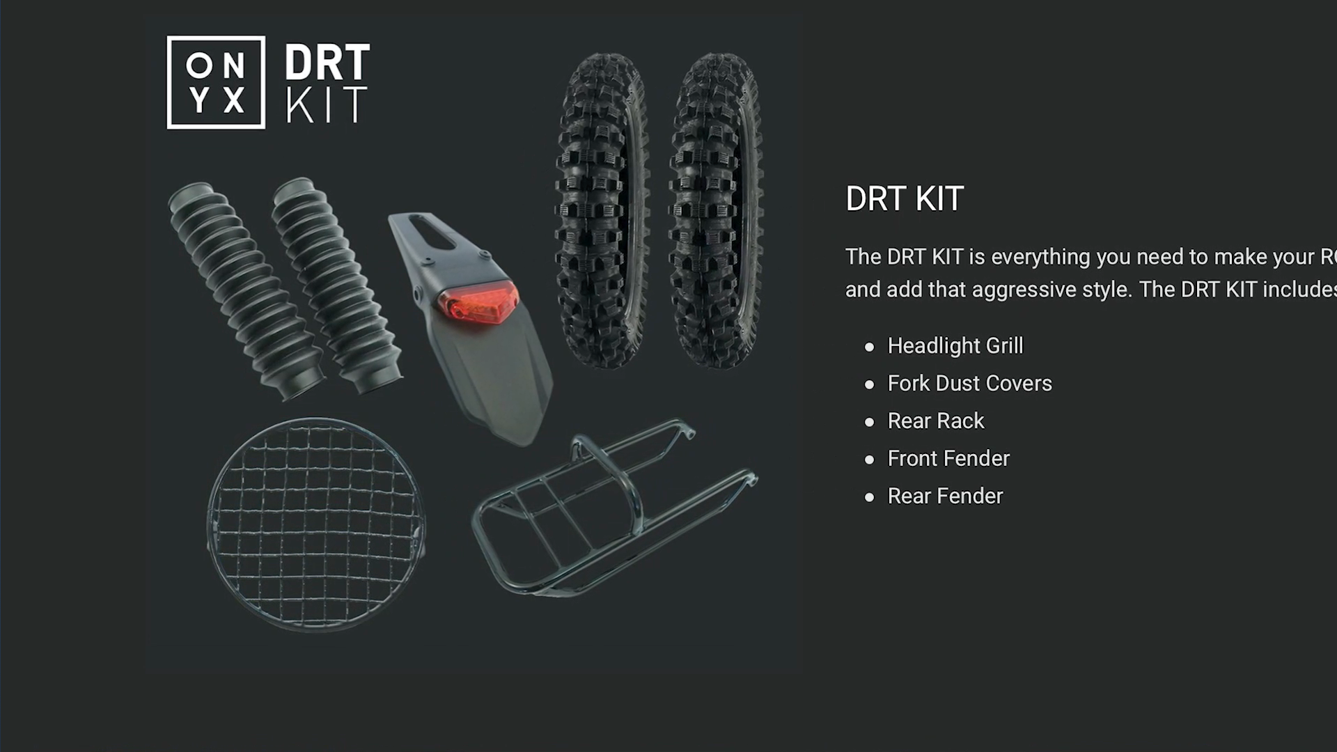 onyx rcr aftermarket parts