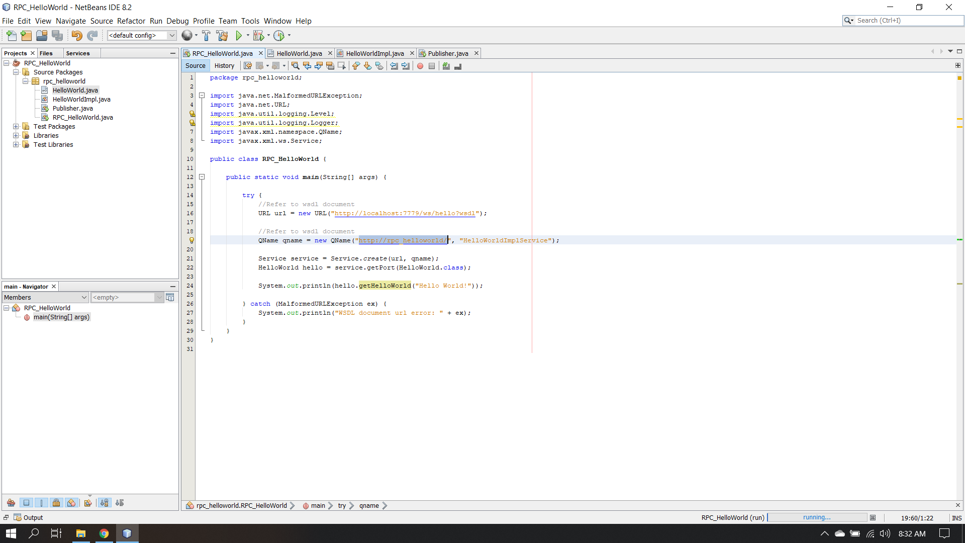 xml rpc client parameters