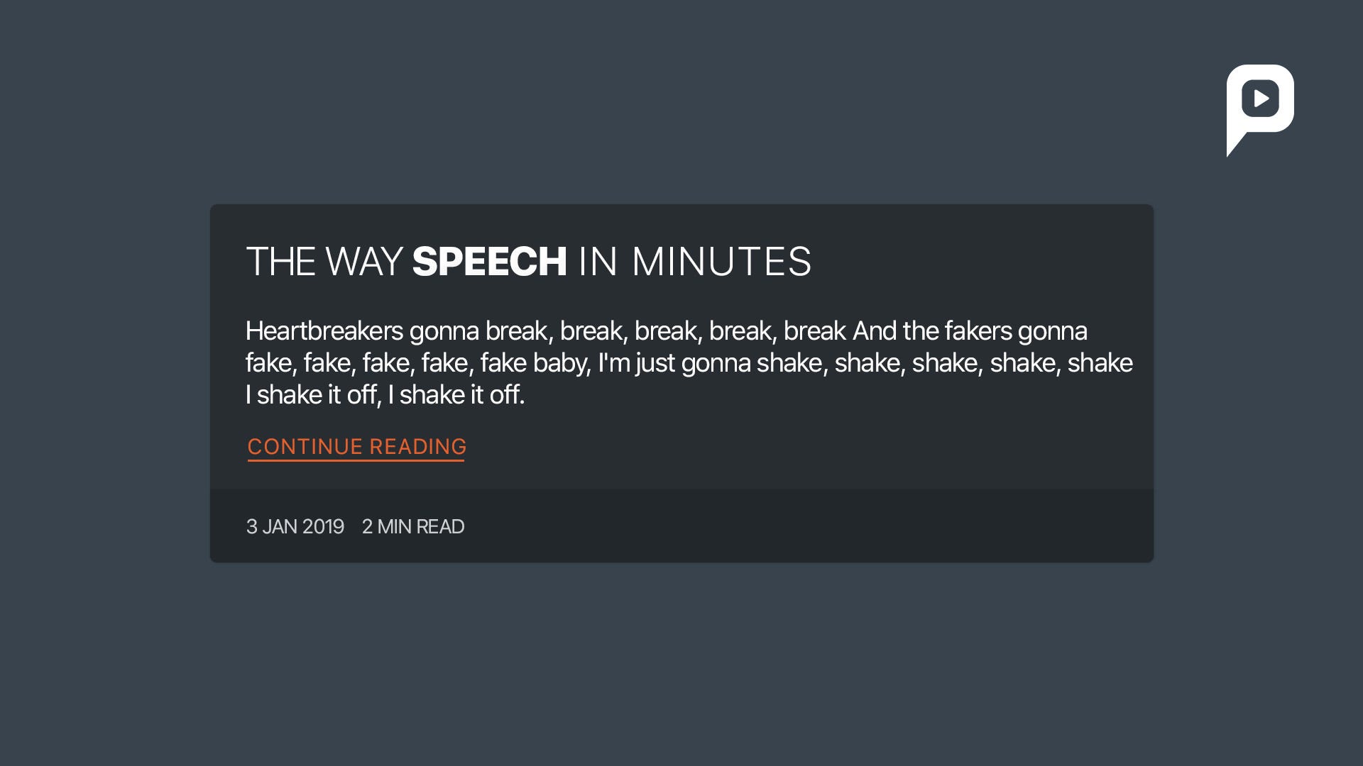 The Way Speech In Minutes In Php Parsinta Medium