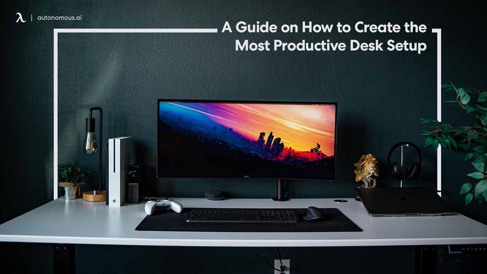 led desk setup