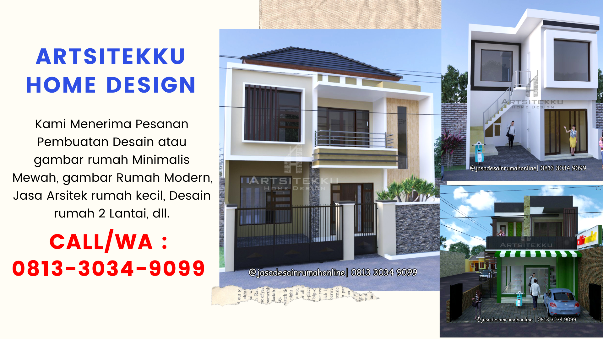 Call Wa 0813 3034 9099 Contoh Rumah Minimalis Terbaru Surabaya