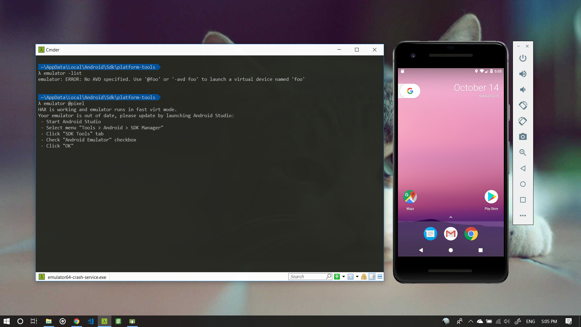 Menjalankan Emulator Android Dengan Menggunakan Perintah Command