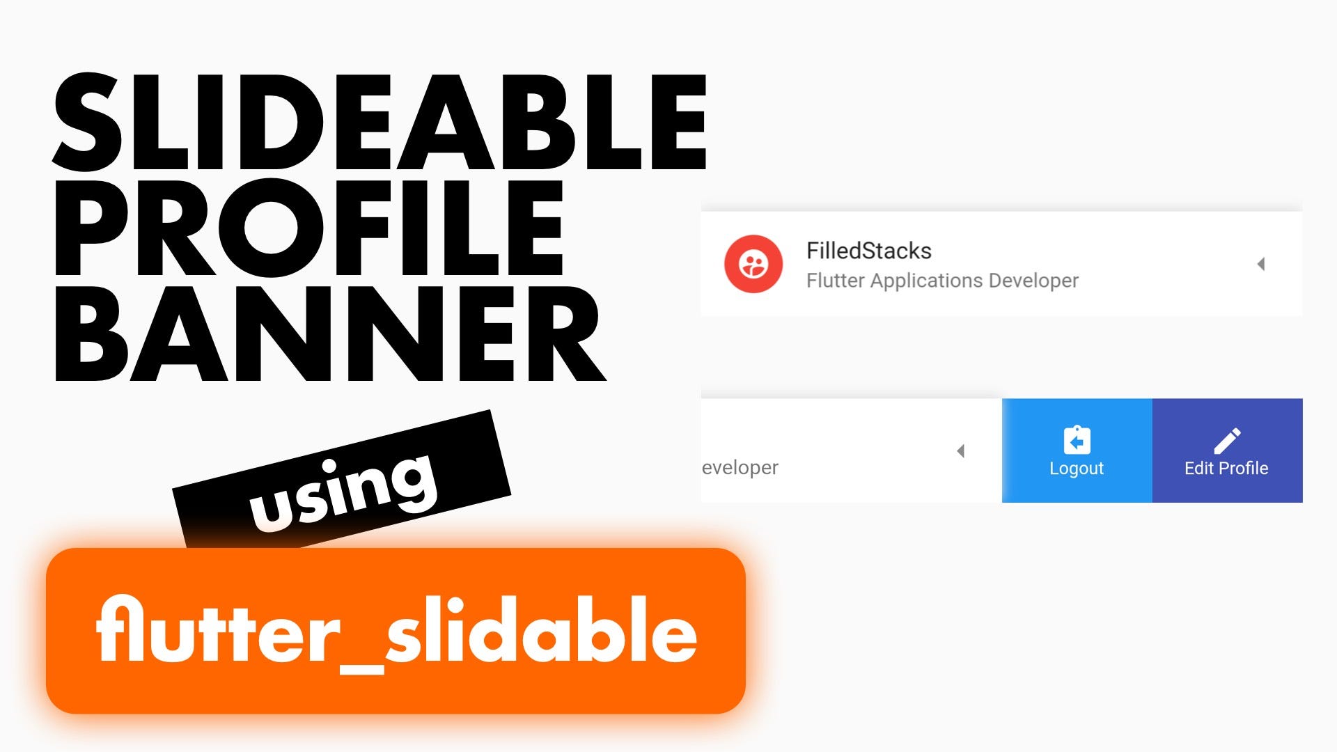 Flutter Slide Options For User Profile Flutter Community Medium