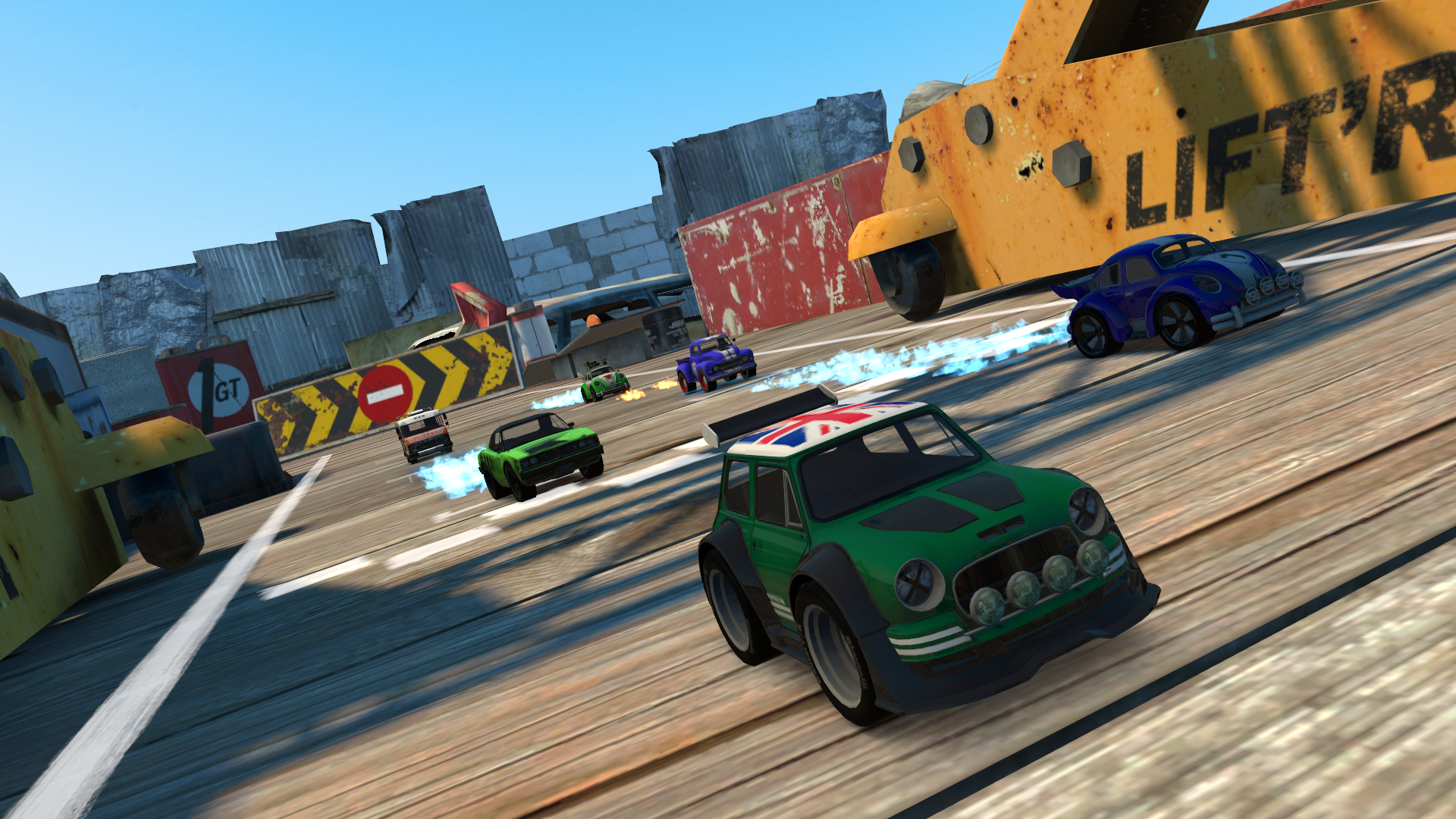 toy car racing video