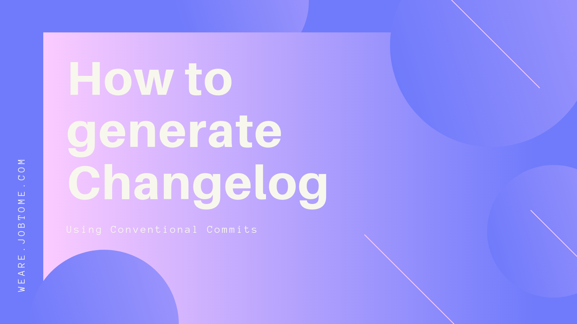 How To Generate Changelog Using Conventional Commits By Riccardo Canella Jobtome Engineering Medium - roblox change logs