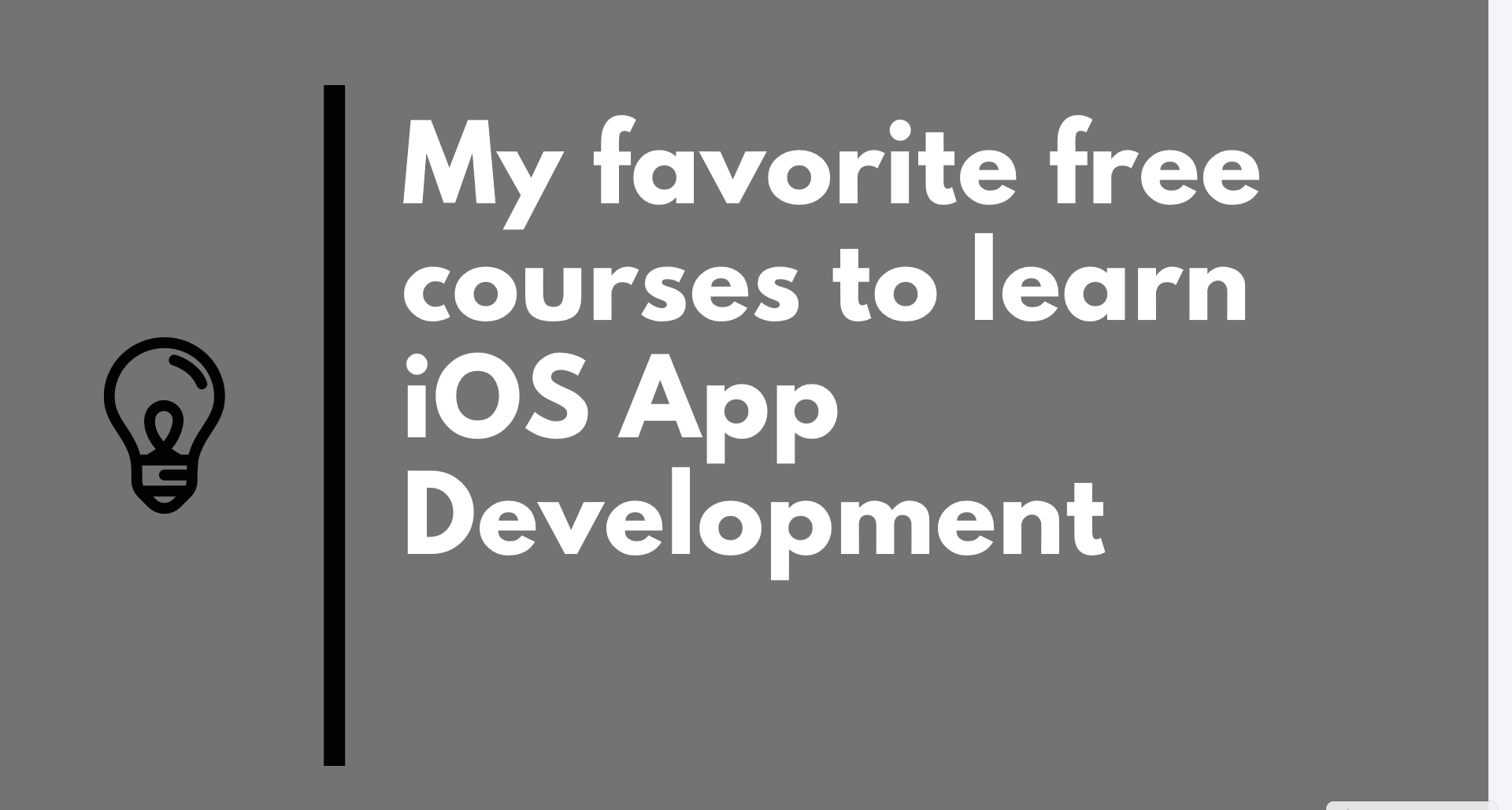 My Favorite Free Courses To Learn Ios App Development In 2021 By Javinpaul Javarevisited Medium