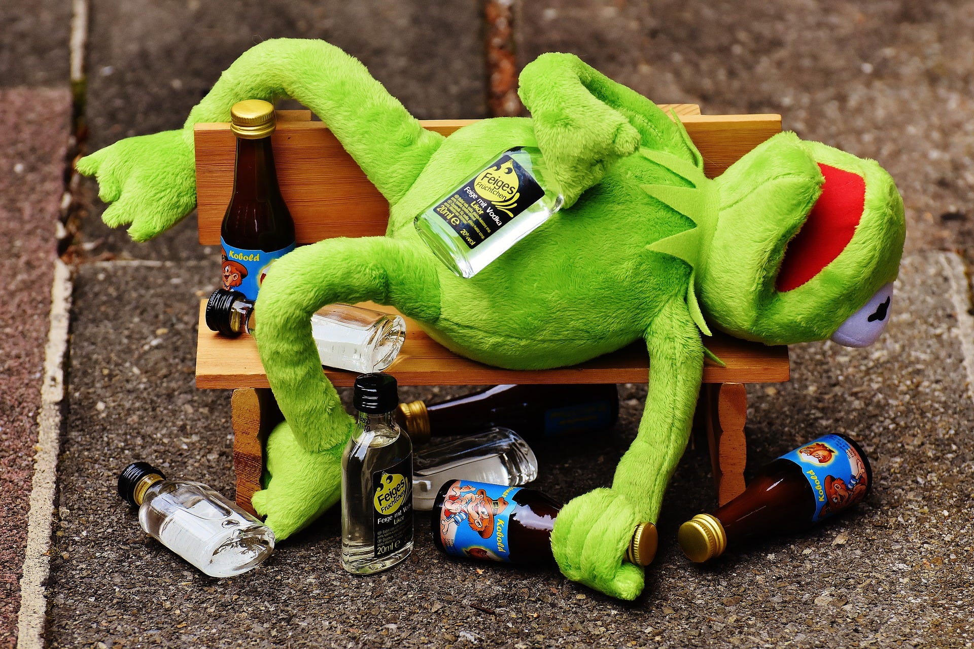 A Drunk Muppet is Very Sorry. With ma stomach rolling off ...