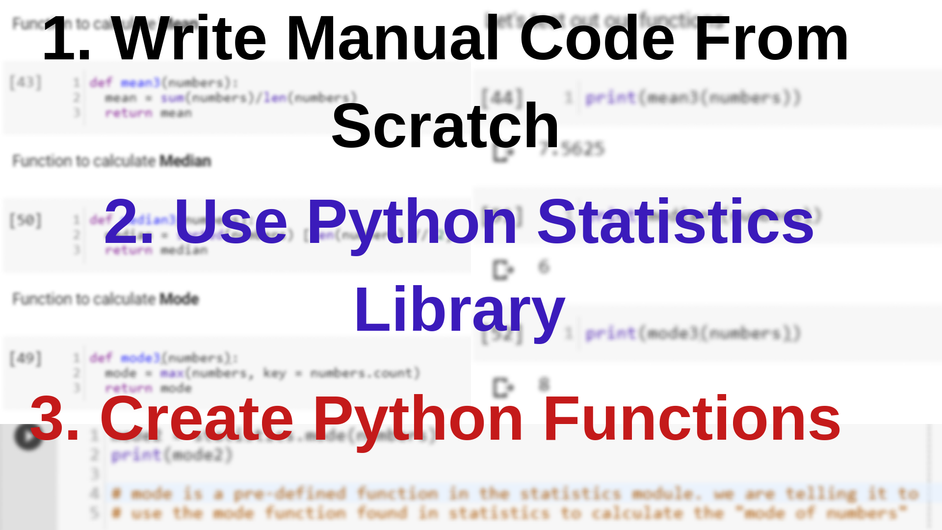 3 Ways To Calculate Mean Median And Mode In Python By Evidence Nwangwa Data Science Academy Medium