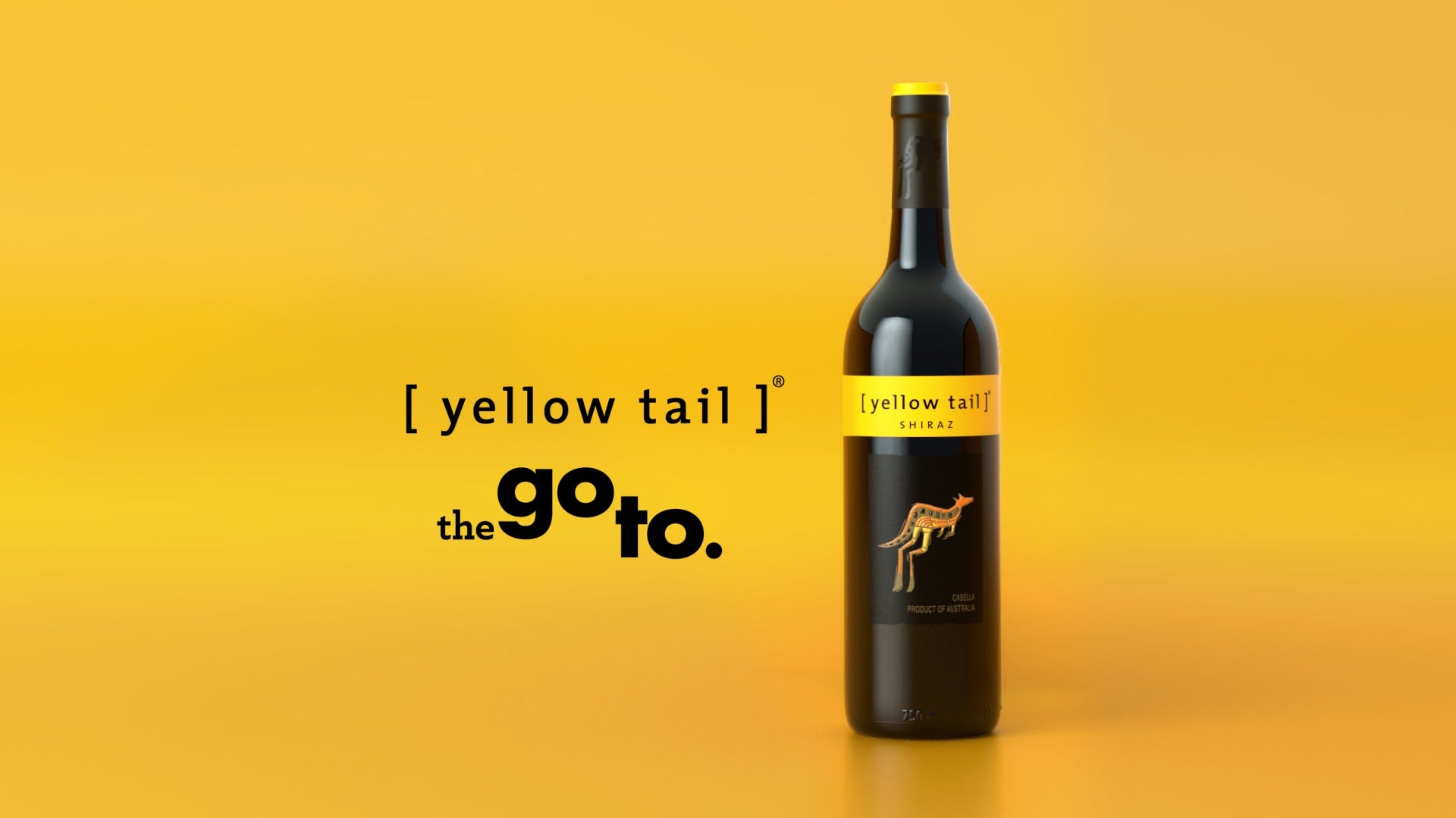 Yellow tail wine case picture