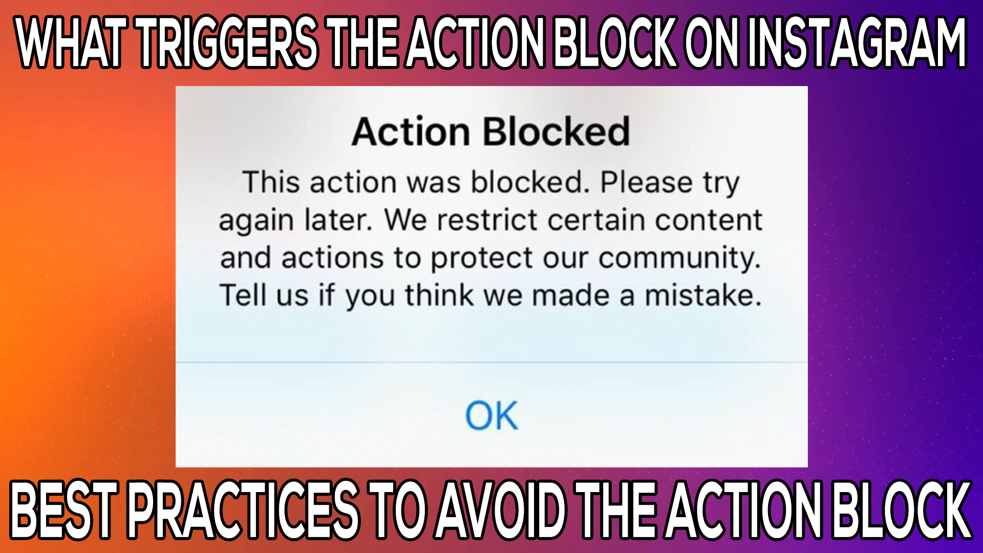 What Triggers Action Block On Instagram And How To Avoid It