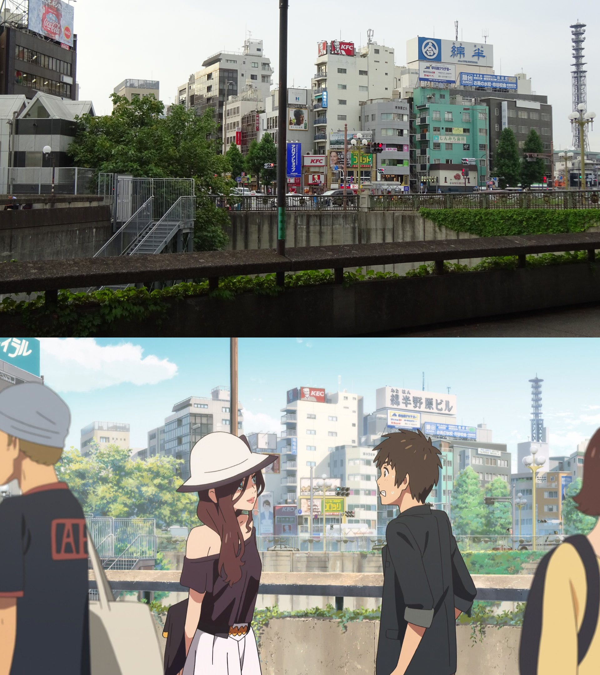 Get I Visited Real Life Locations From Kimi No Na Wa Seichi Junrei Tokyo Side By Crean Medium Desktop Wallpaper Wallpaper I Visited Real Life Locations From Kimi No Na Wa Seichi Junrei Tokyo Side By Crean Medium For iPhone Free