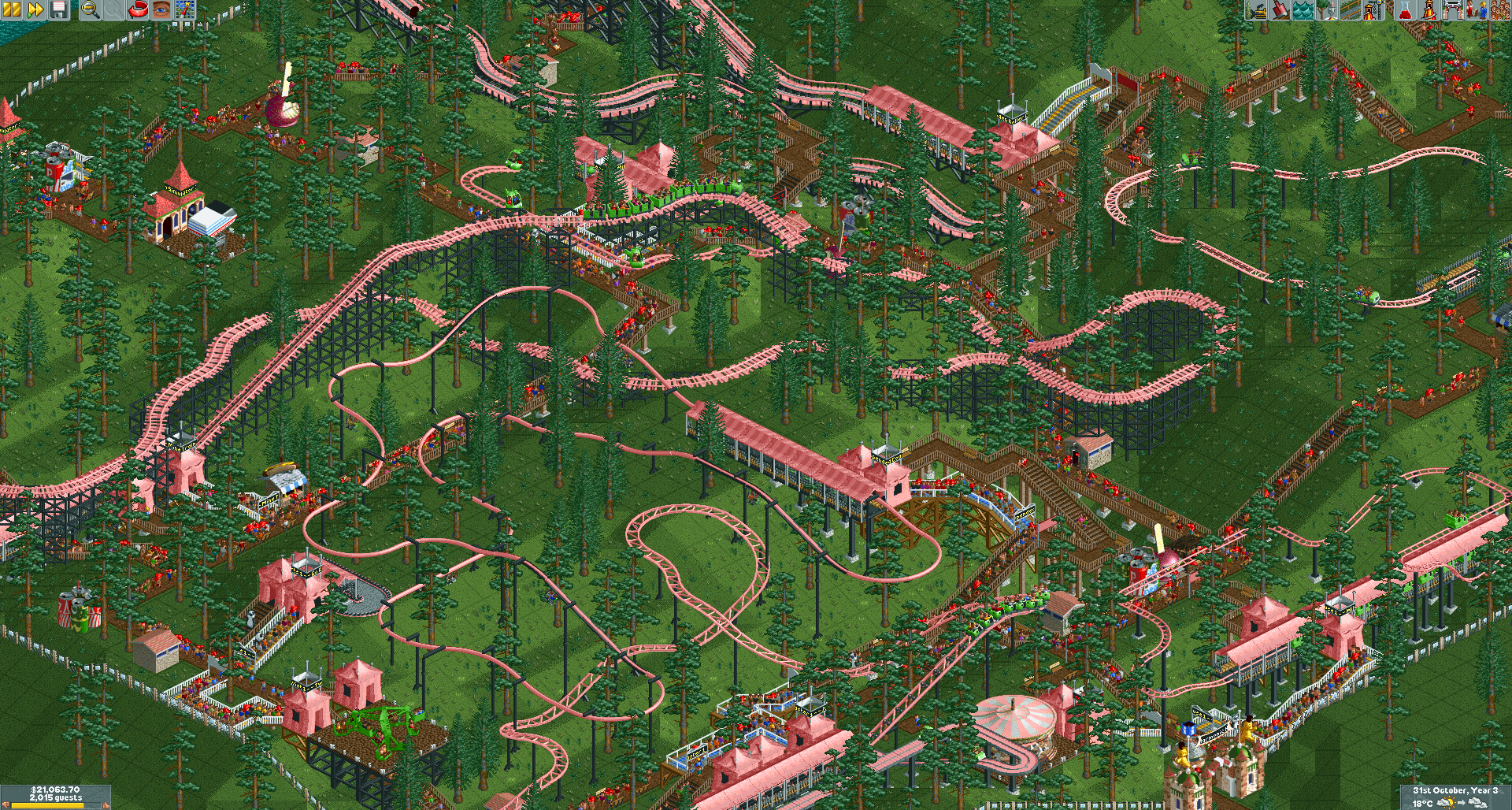Rollercoaster Tycoon Harmonic Hills