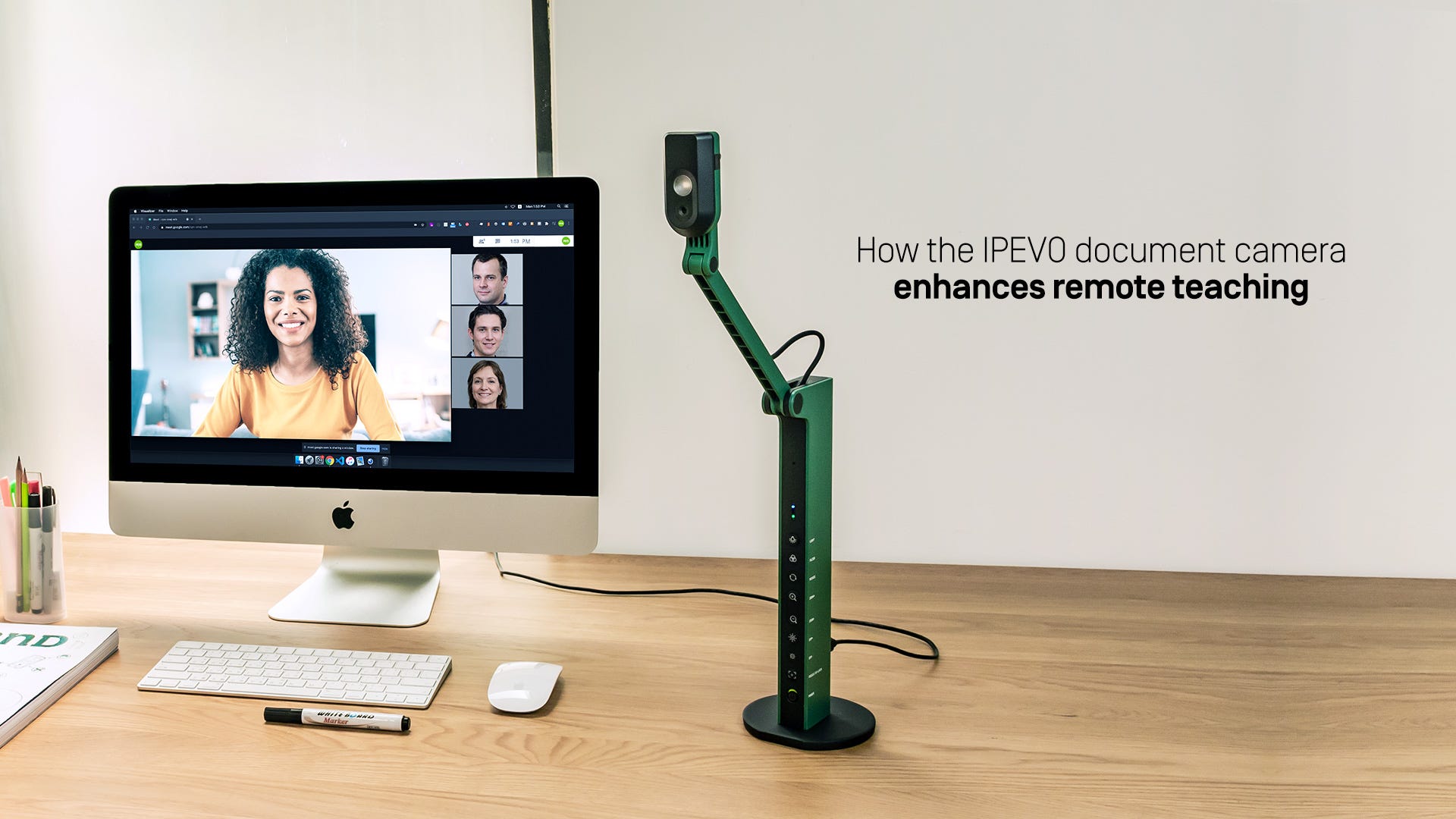 How the IPEVO document camera enhances remote teaching