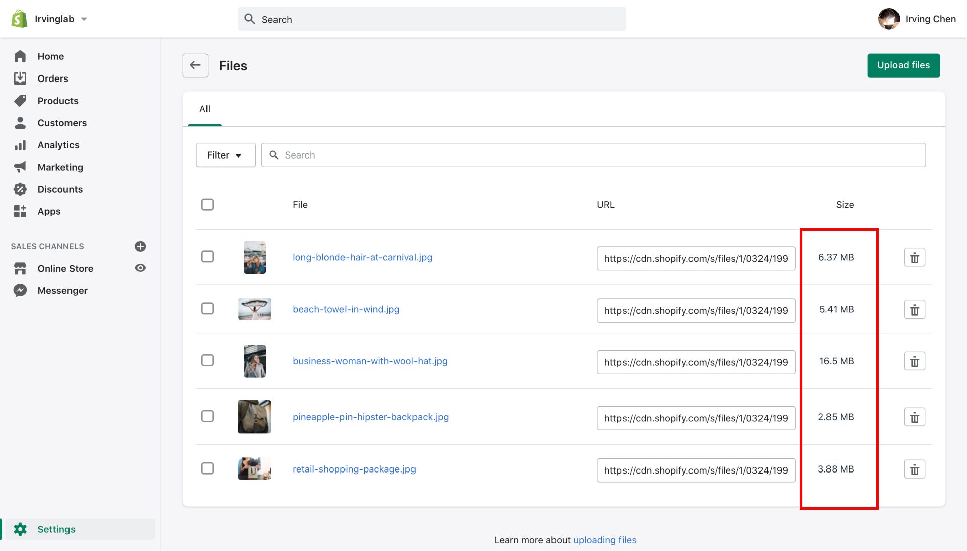 Shopify 內建的 Free images 可以導入的圖片都非常肥大,完全沒優化過