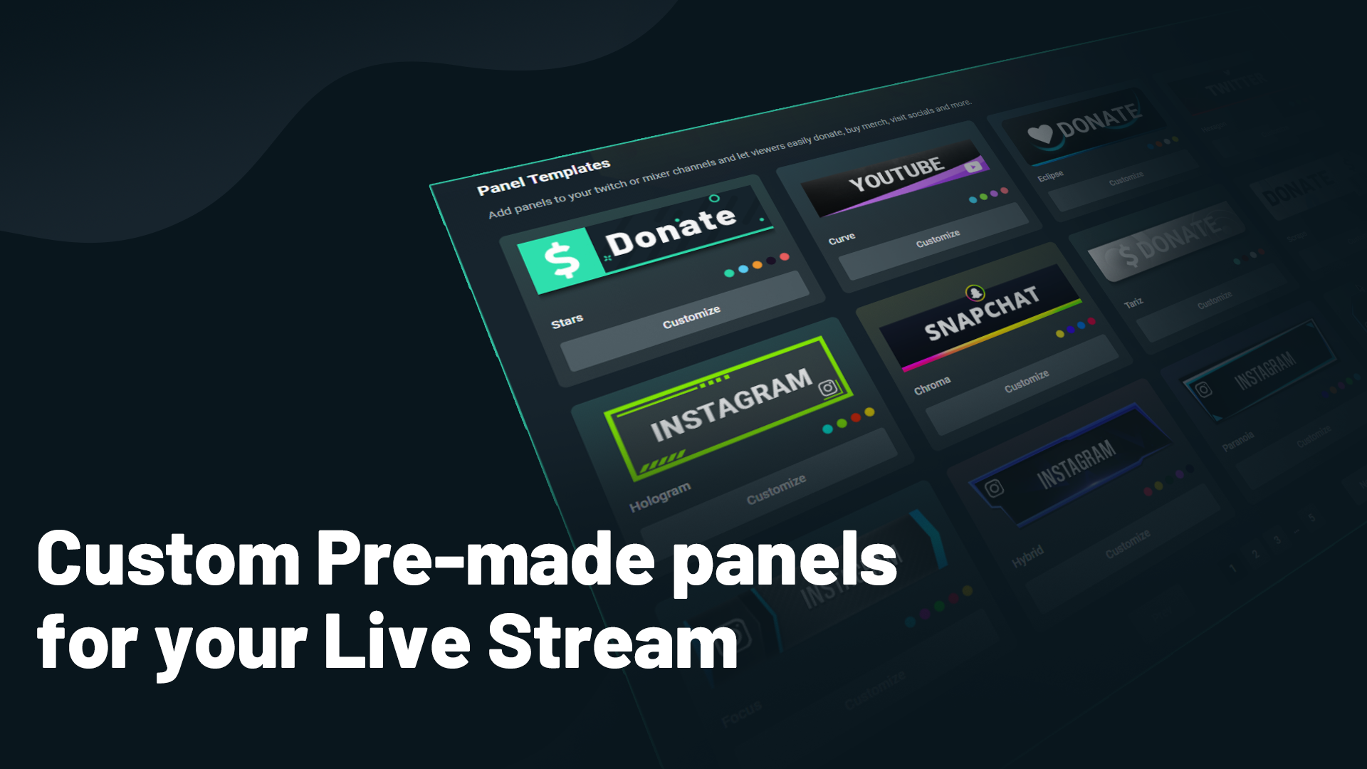 Streamlabs Offering Custom Pre Made Panels For Your Live Stream By Ethan May Streamlabs Blog