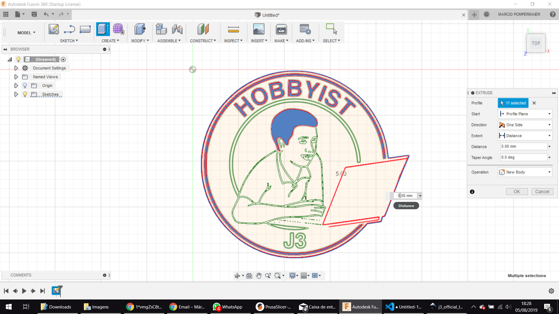 Download Inkscape Plus Fusion 360 Make Your Logo Come Alive 3d Tutorial By J3 Jungletronics Medium