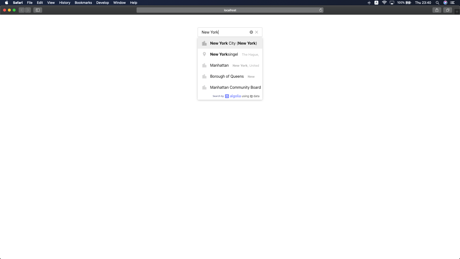 Location Form Tutorial with Algolia and React by Sander