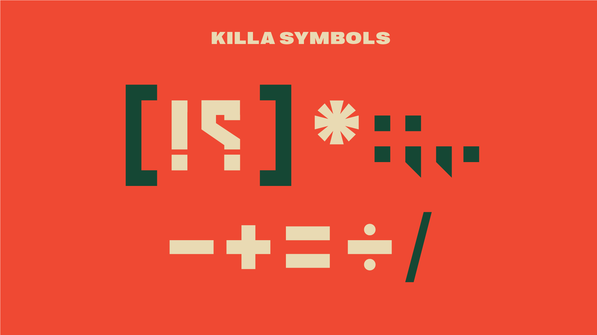 Killaa — Symbols