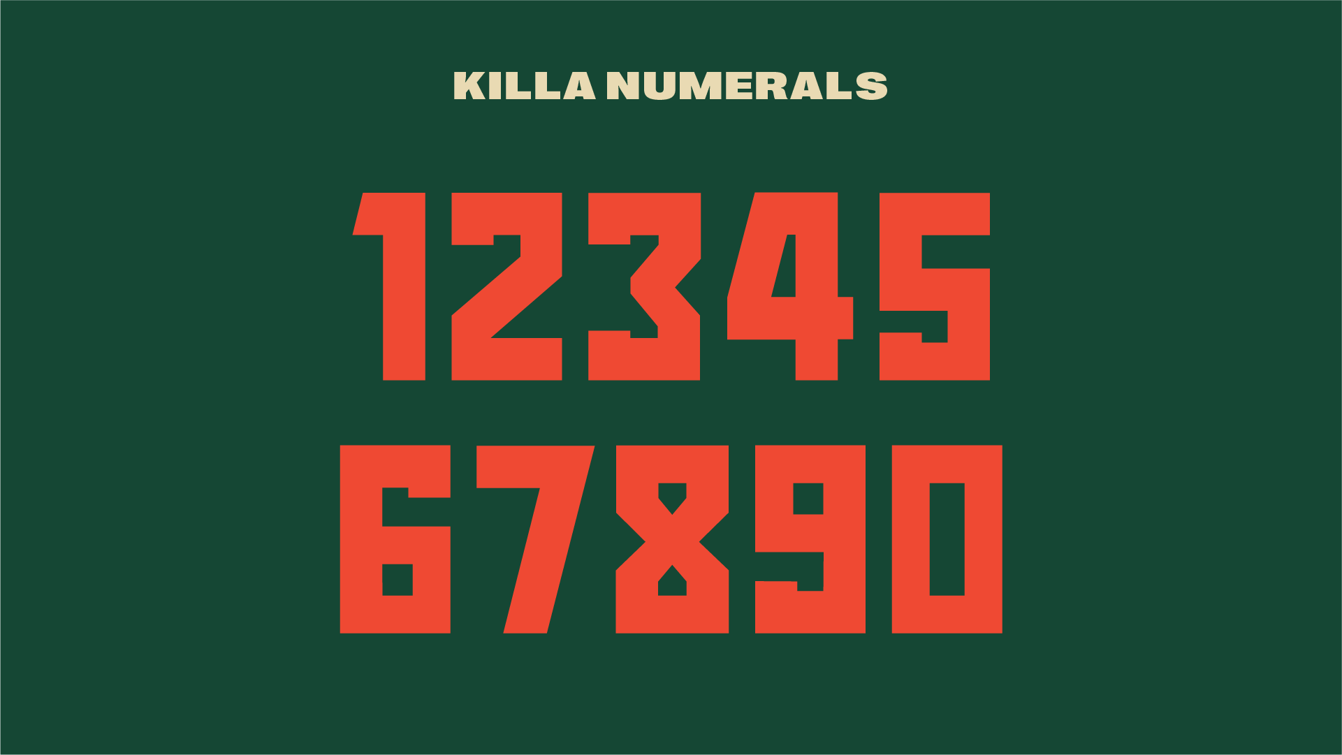 Killaa — Numerals