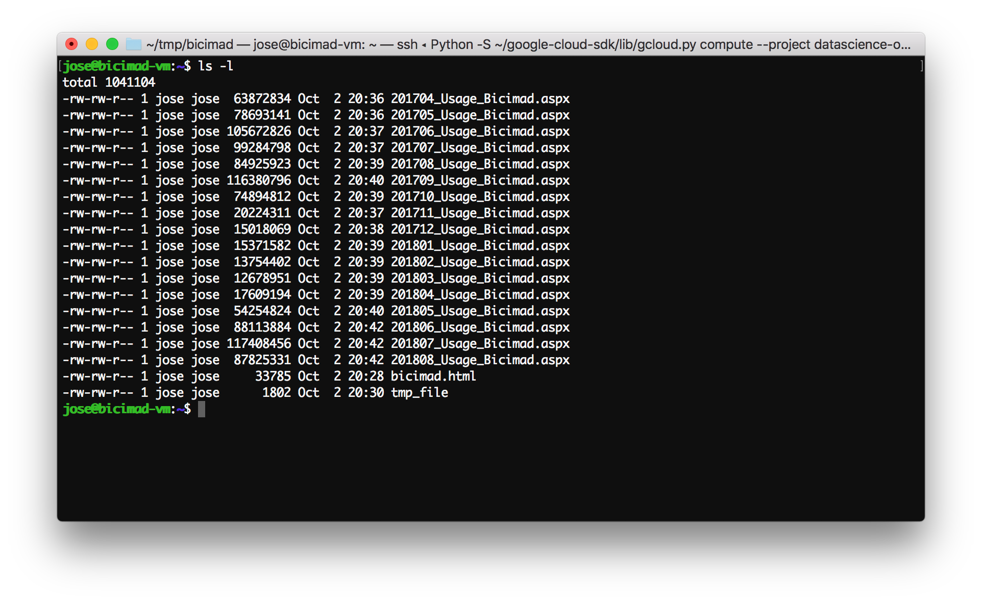 Doing Data Science at the command line in Google Cloud Platform by