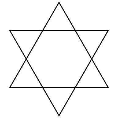 Together two triangles What does