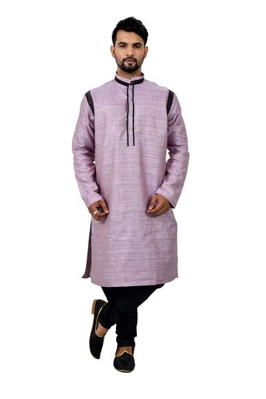 purple colour pathani suit
