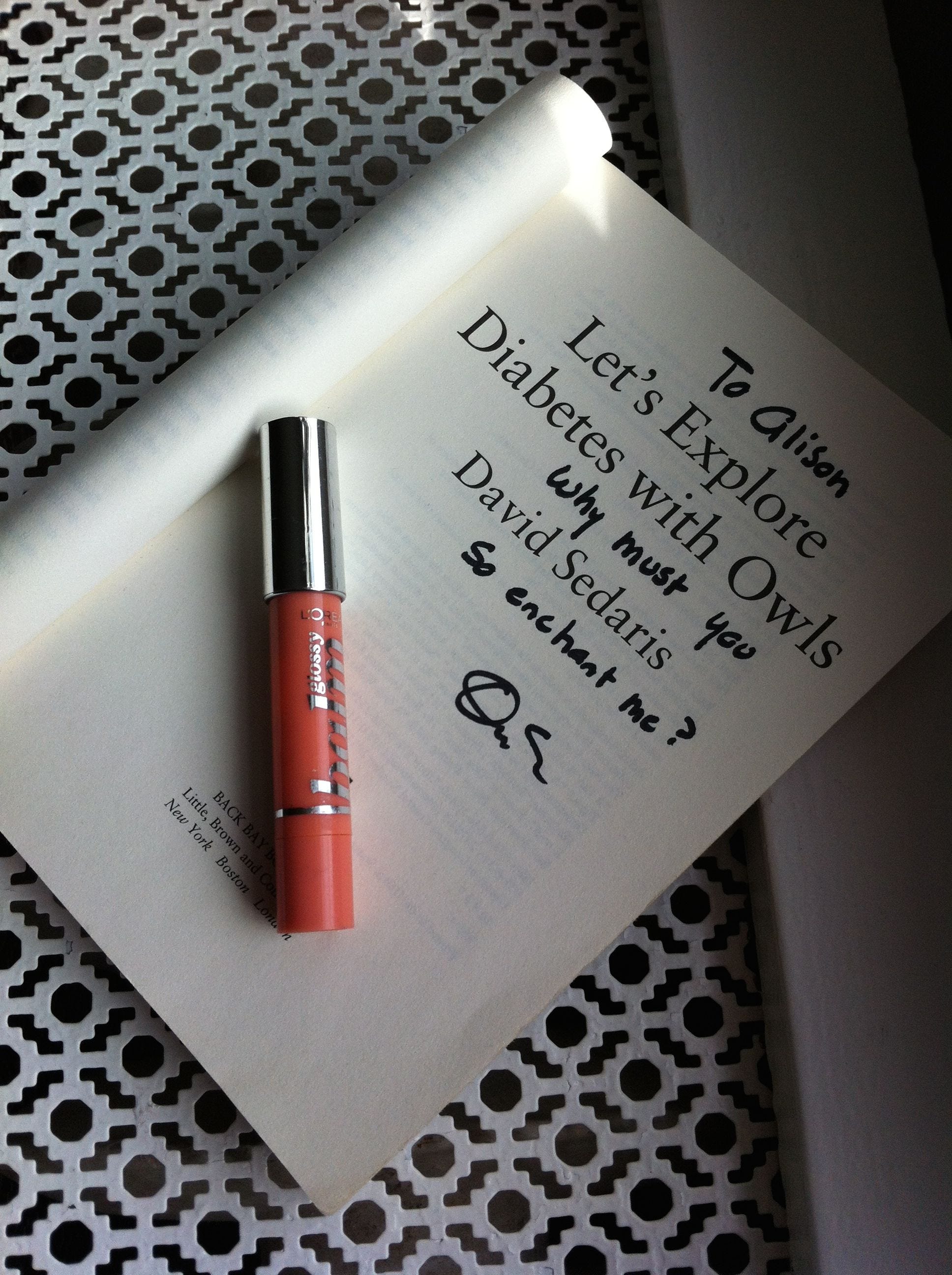 I Love You Too David Sedaris Recently After A Long Overdue Haircut By Alison Cupp Relyea Medium