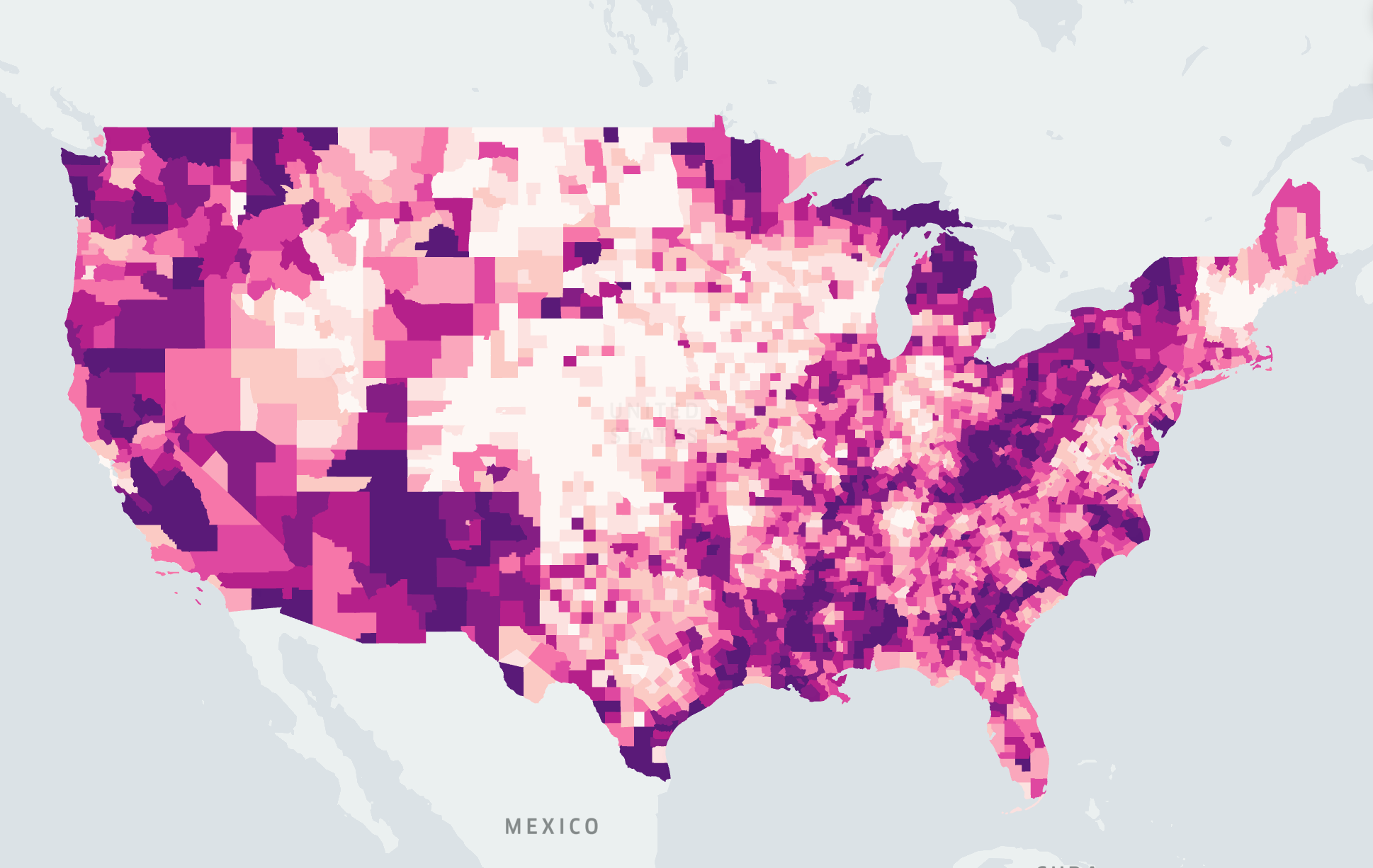 us county map shapefile Visualizing Unemployment For U S Counties With Kepler Gl By us county map shapefile