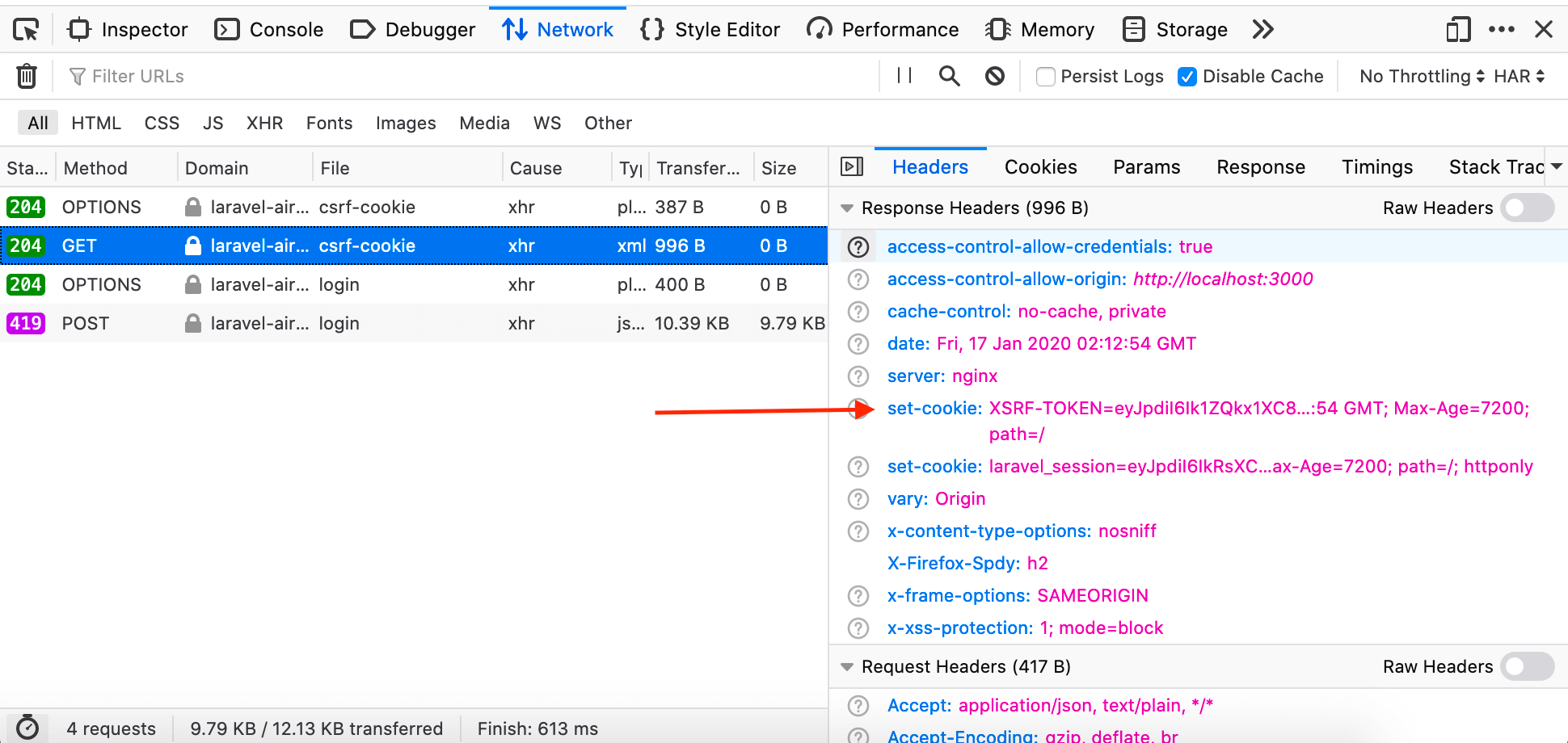 Using Laravel Airlock with NuxtJS — Server Side Up - Dan  