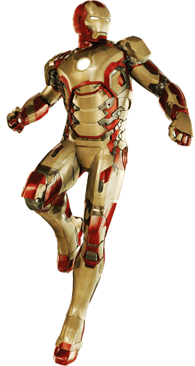iron man's suit is made of