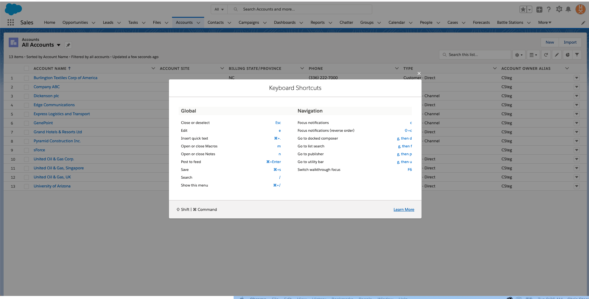 Save Time and Clicks with Salesforce Keyboard Shortcuts