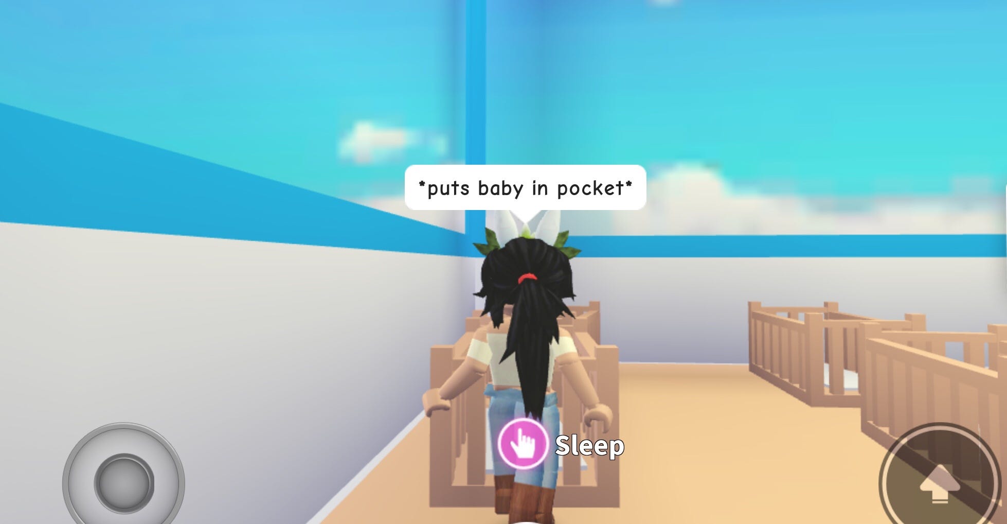 roblox meme puts baby in pocket