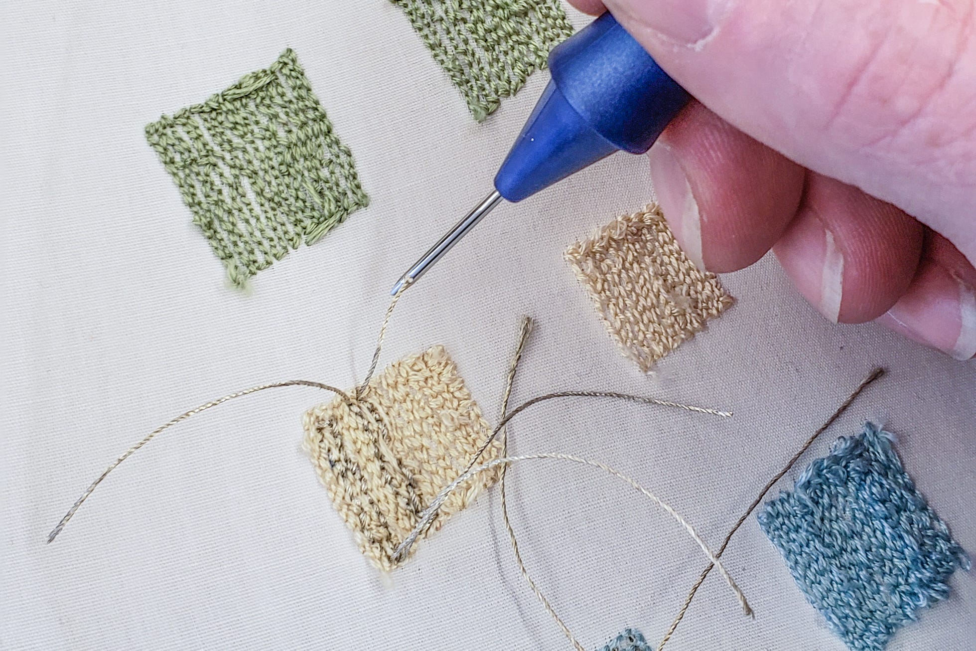 Tufting With Conductive Thread. ETextile Sensor Experiments combining