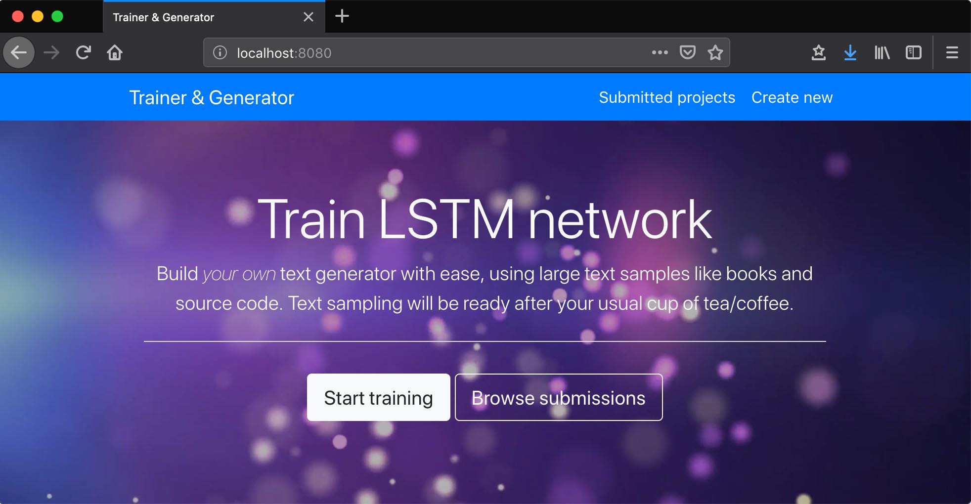 node js and tensorflow