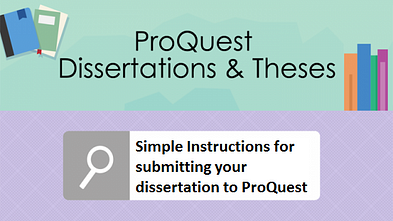 submitting dissertation to proquest