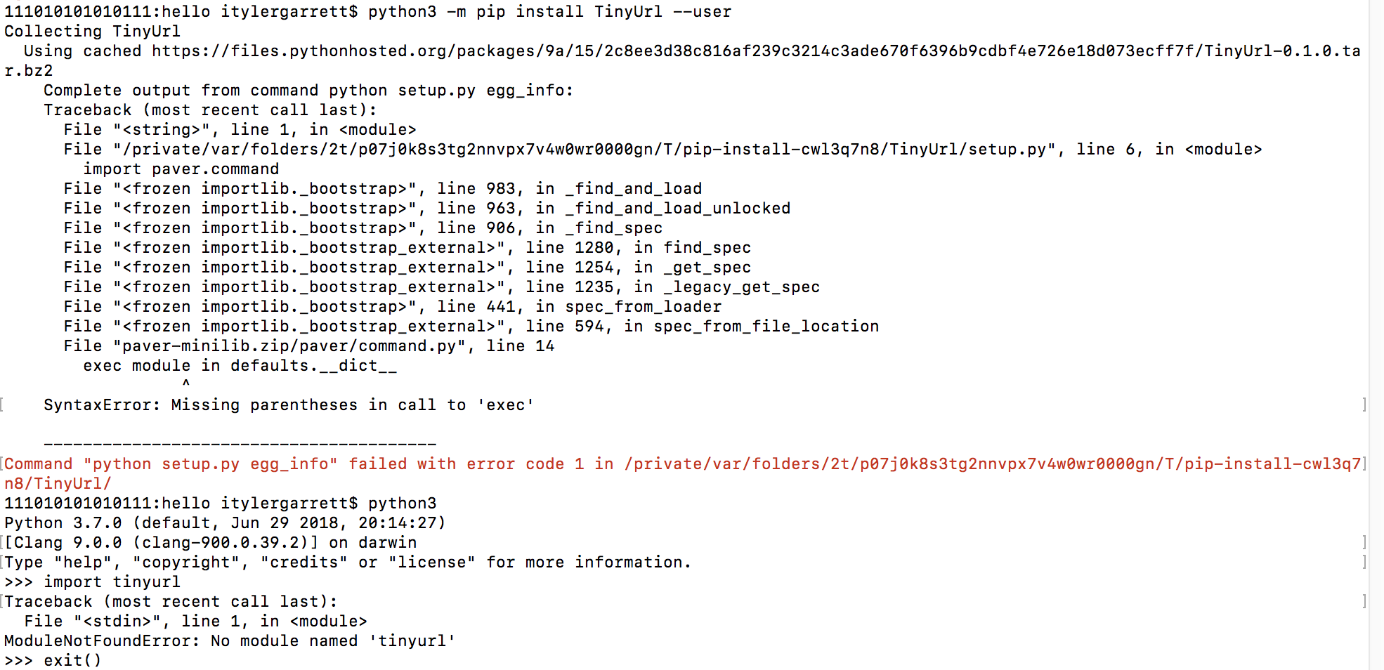 How to build shortlinks with python on Mac — TinyUrls make your long