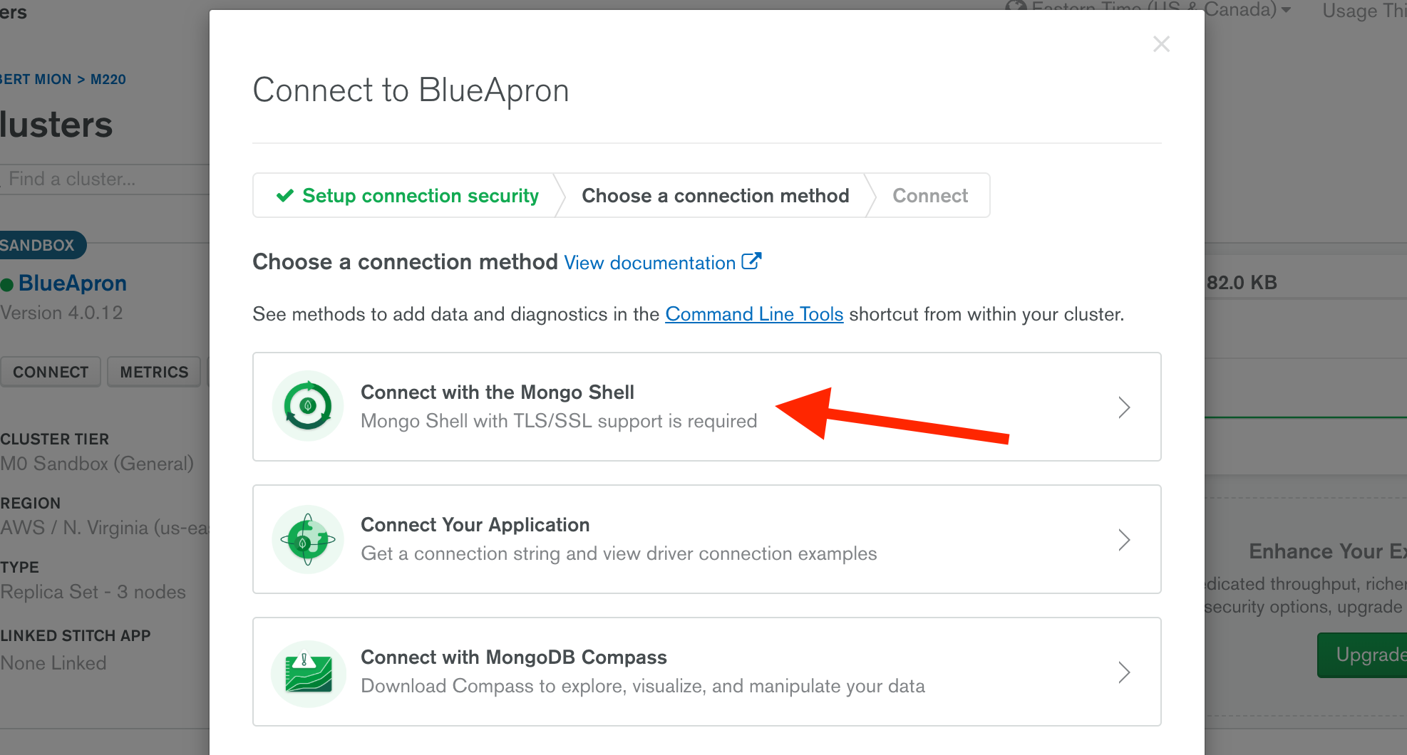 Let’s use the Mongo Shell to programmatically insert our first document Let’s use the Mongo Shell to programmatically insert our first document