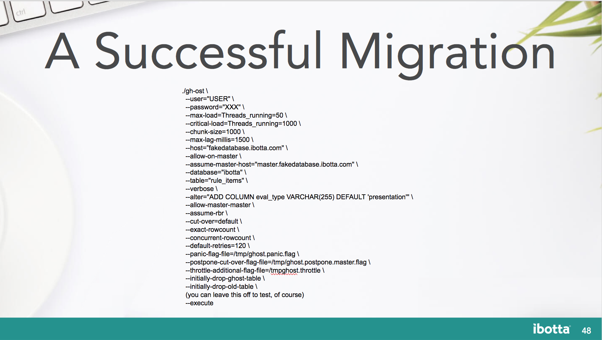 Rails Database Migrations with No Down Time using Ghost