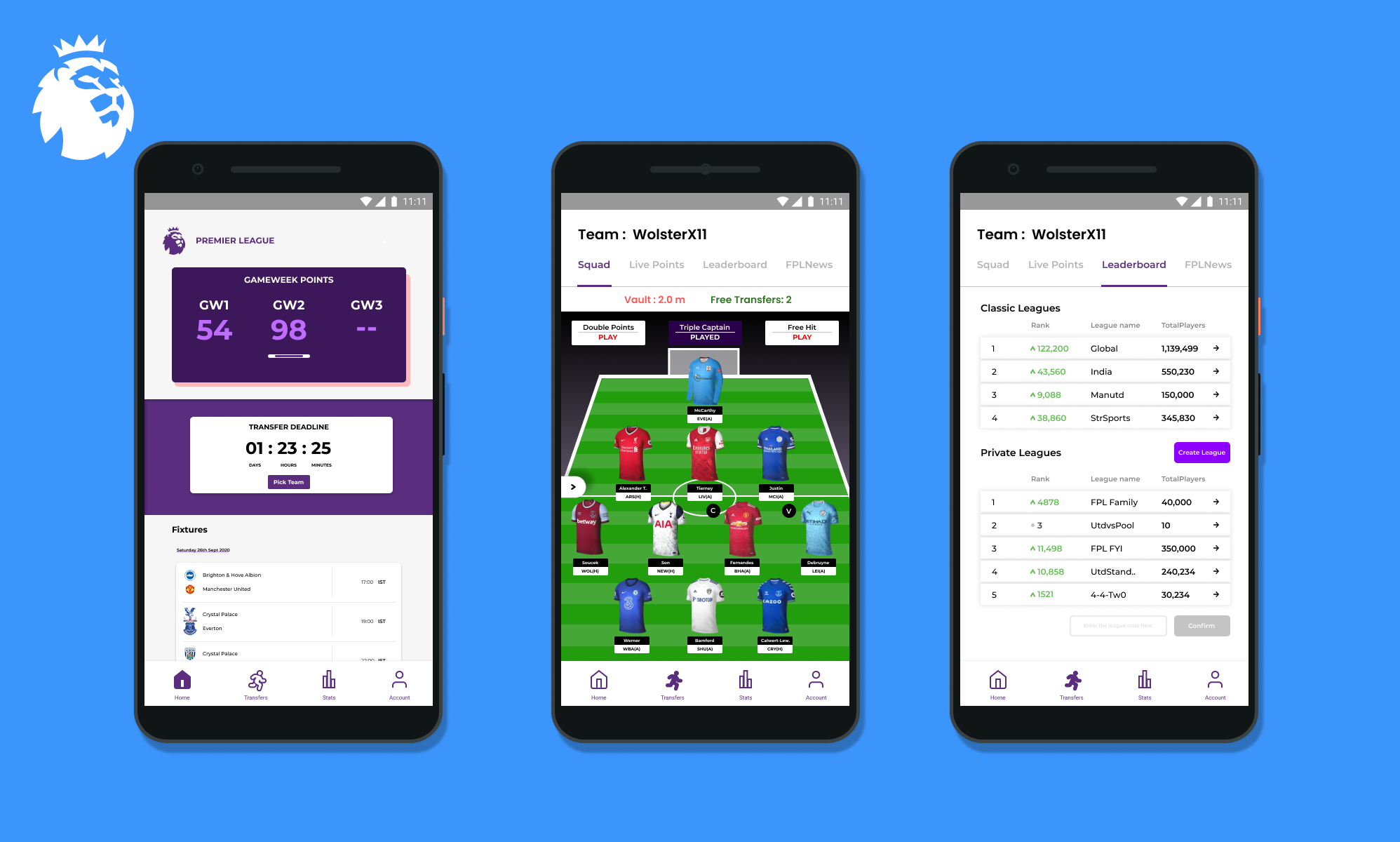 Fantasy Premier League-Mobile app redesign — UI/UX Case Study! | by Shaunak  Kamalapur | Medium