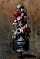 black wedding cake flower black cake nadiaandco