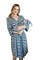 Matching labor robe and baby swaddle