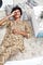 Floral Printed Muslin Co-ord Set in Beatific Beige