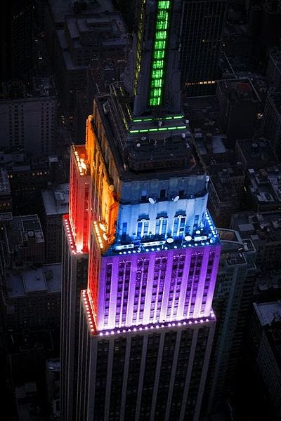 The Empire State Building S Strangest Light Combos By Nyu Local Nyu Local