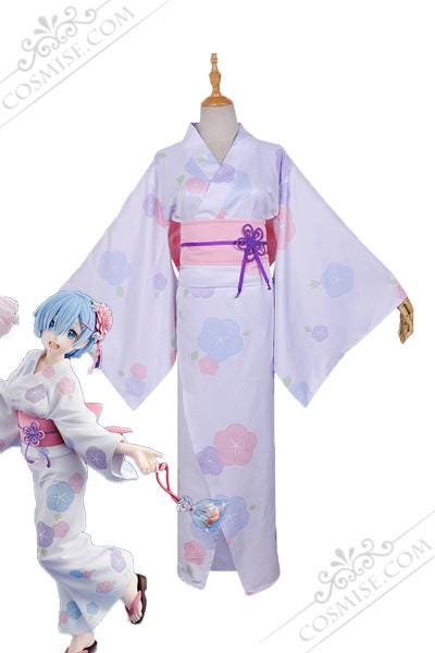 Re ゼロから始める異世界生活 リゼロ レム 浴衣 ゆかた コスプレ衣装 童話シリーズ ヤギ Cosmise Medium Re ゼロから始める異世界生活 リゼロ レム 浴衣 ゆかた コスプレ衣装 童話シリーズ ヤギ Cosmise Medium