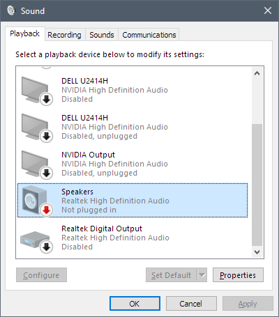 How to fix “Not plugged in” with Realtek HD Audio on Windows 10 | by Paul  Marrapese | Medium