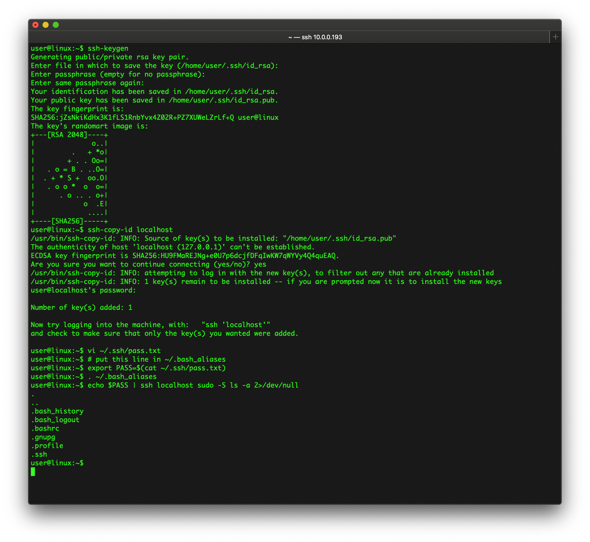 How to Use sudo with SSH. You can run sudo over ssh using these… by Joe Bologna Mac O’Clock